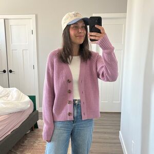 Old Navy Lilac Button-Front Women's Cardigan